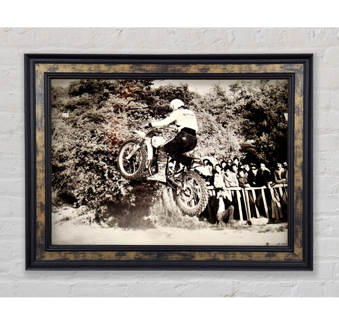 Retro Motorcross Jump - Drucken