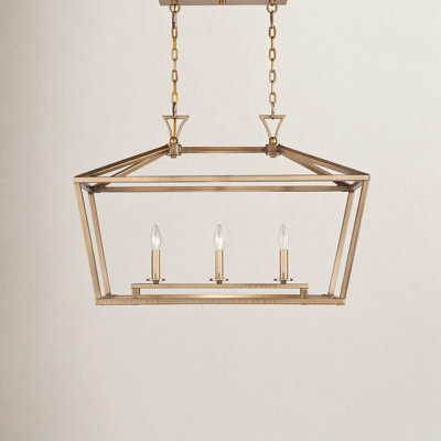 Hastings 3-Light Dimmable Geometric Linear Pendant