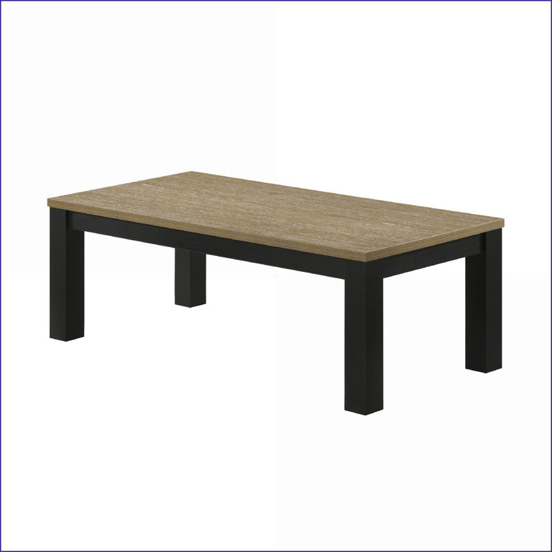 Ensemble de tables basses de salon brun et noir 3 pièces - Assemblage facile, design intemporel
