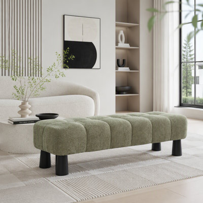 Banc avec repose-pieds 62,6 po