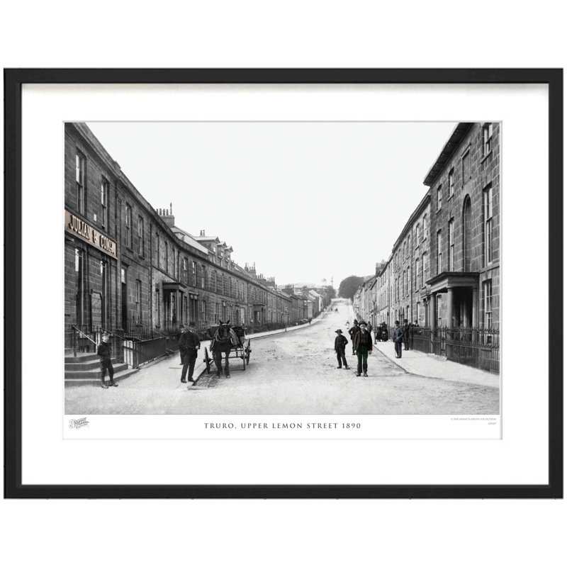 Truro, Upper Lemon Street 1890 by Francis Frith - Single Picture Frame Print, 60cm H x 80cm W x 2.3cm D