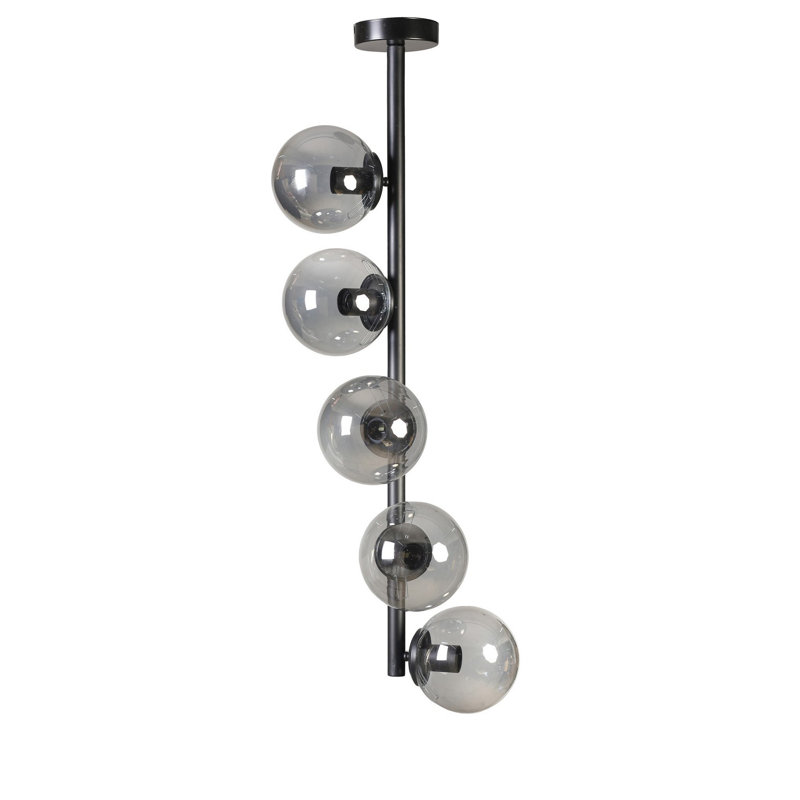 Chandle Chandelier, Black/Dark Grey