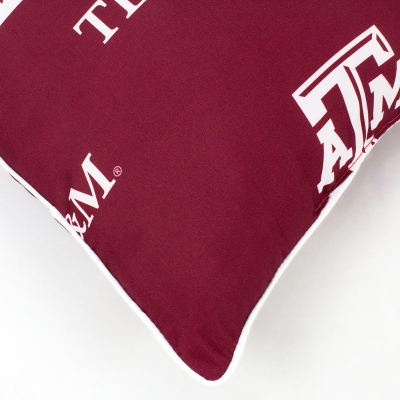NCAA Square Pillow Cover & Insert, Texas A&M