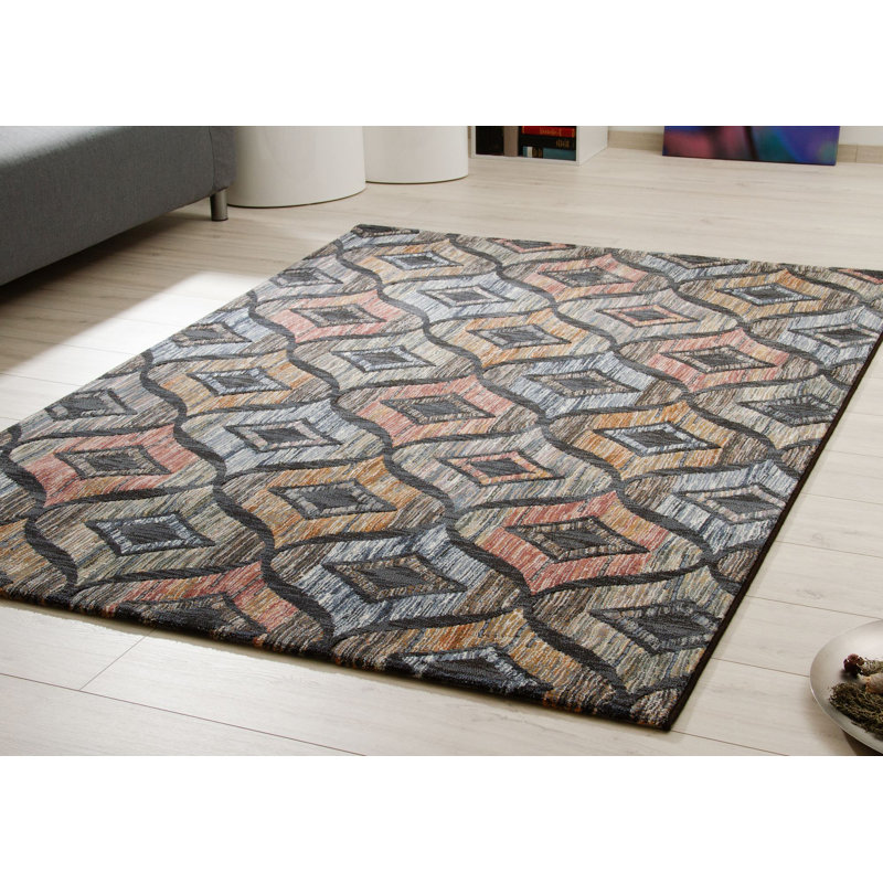 Oeste Geometric Flatweave Area Rug, Rectangle 160 x 230cm