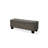 Linen Blend Upholstered Storage Bench