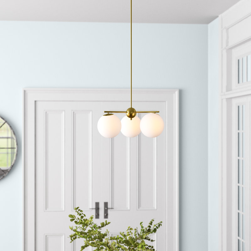 Lillian 3 - Light Dimmable Globe Chandelier