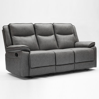 3 Seater Fabric Reclining Sofa