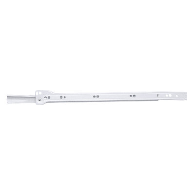 Glissières de tiroir à fermeture latérale 24 po - extension 3/4 capacité 75 lb. Finition blanche