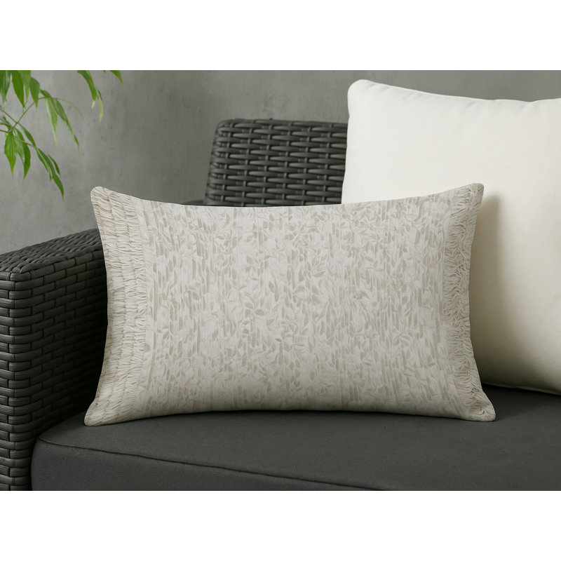 Coussin décoratif intérieur et extérieur Modern, Rectangle H 14 po x l 20 po, Gris abstrait 81