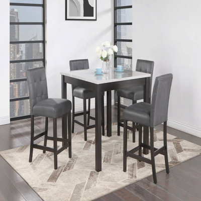 Bar Table And 4 Bar Stools