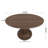 Dark Walnut Round Solid Wood Dining Table-1684991616