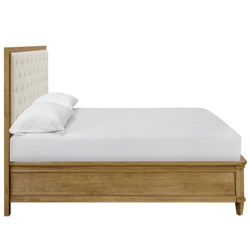 Birchaven Panel Upholstered Storage Bed King, Queen, Tan