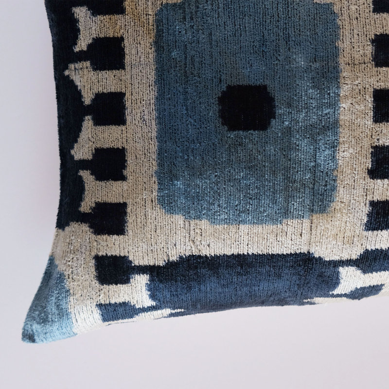 Housse et insert de coussin en soie Richland, Abstract 5
