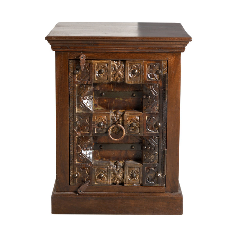 Rivero 55cm W Solid Wood Bedside Table