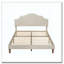 Lit plateforme tapissier avec tête de lit réglable, rembourrage en tissu de lin-1022418349-1022418351