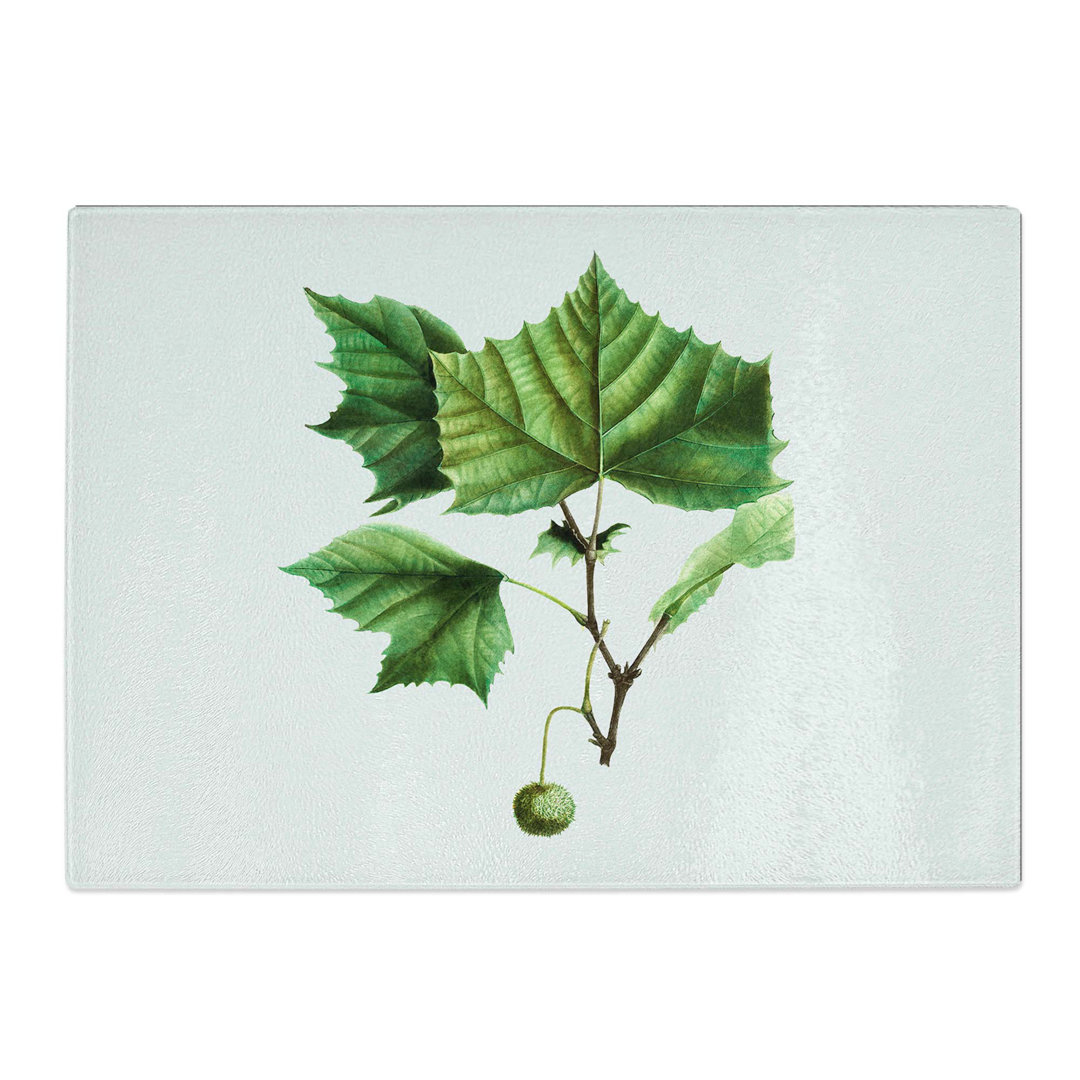 Tempered Glass Sycamore Tree by Pierre-Joseph Redoute Chopping Board
