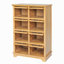 Armoire de rangement moderne avec 8 portes, vitrine