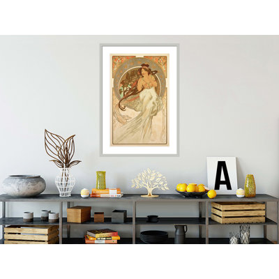 «The Arts: Music (1898)» par Alphonse Mucha, impression giclée encadrée