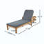 Chaise longue d'extérieur en acacia