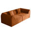 Canapé-lit compressé en mousse à mémoire de forme avec coussin rectangulaire 2 places pour chambre à coucher-1686183239