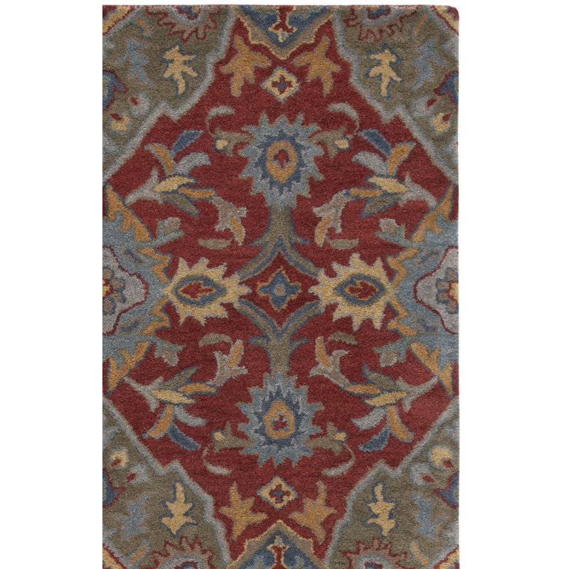 Lyliana Hand Tufted Wool Floral Rug, Rectangle 3' x 5'