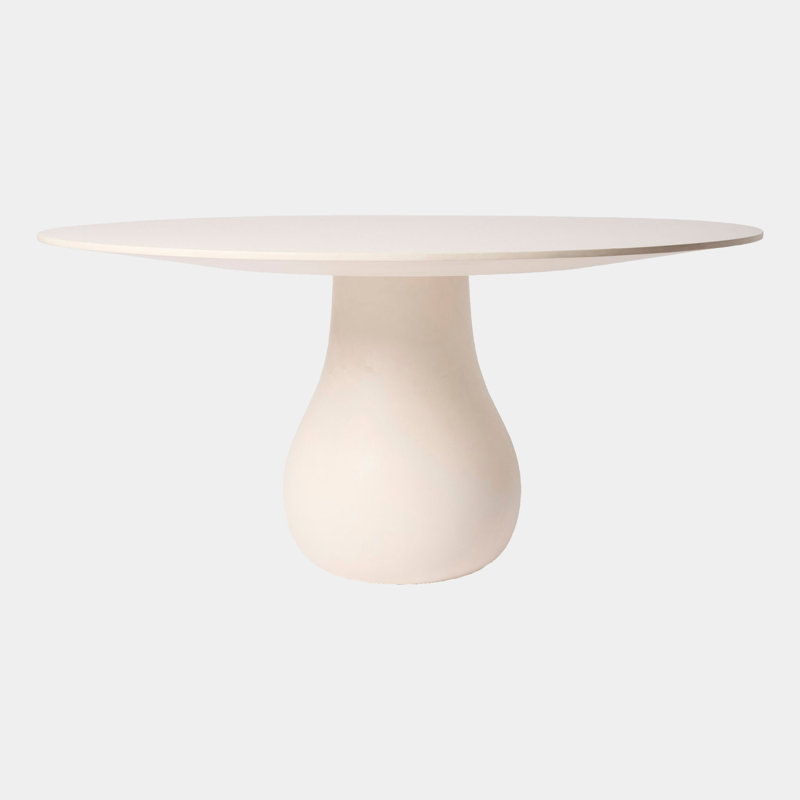 Baobab Round Mahogany Wood Dining Table