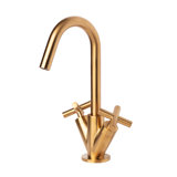 Cigno Single Hole Bathroom Faucet with Drain Assembly