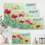 «Red Blossoming Poppies II», peinture sur toile-59842528-59842529