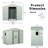 6ft X 5ft Metal Storage Shed, White With Foundation Shed Window, For Outdoor Activities --118124166-118124167