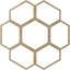 Médaillon 22 po x 22 po x P 7 3/4 po x P 3/8 po Florin-63411868-63411887