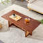 Table basse rectangulaire en bois massif imitation rotin de style chinois-921419601-921419598