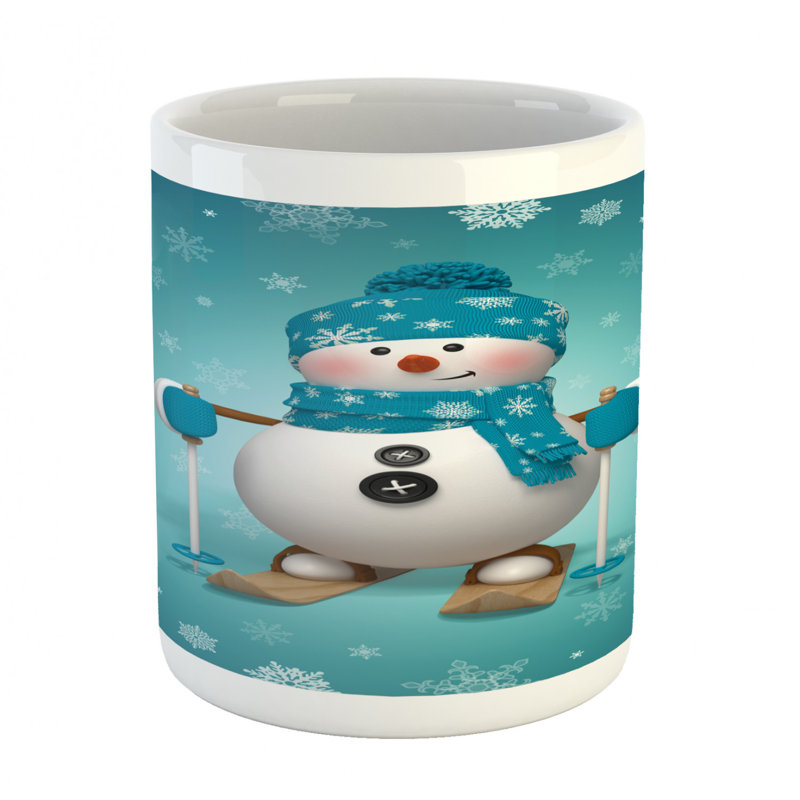 Grande tasse à café bonhomme de neige