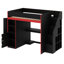 Lit mezzanine avec bureau et rangement Gaming