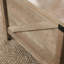 Table basse à plateau relevable, finition brune
