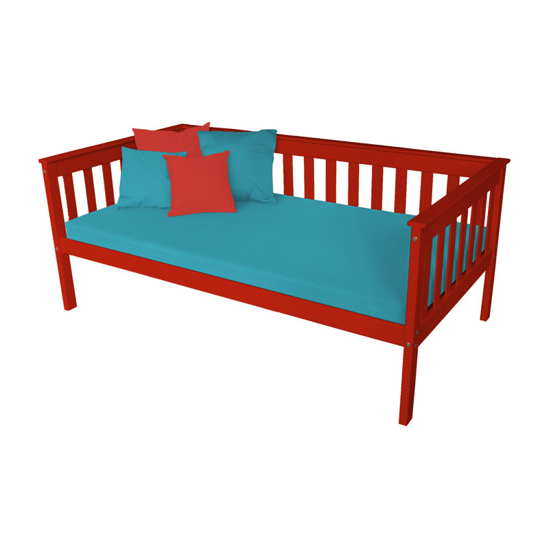 Sharo Solid Wood Daybed, Twin, Tractor Red