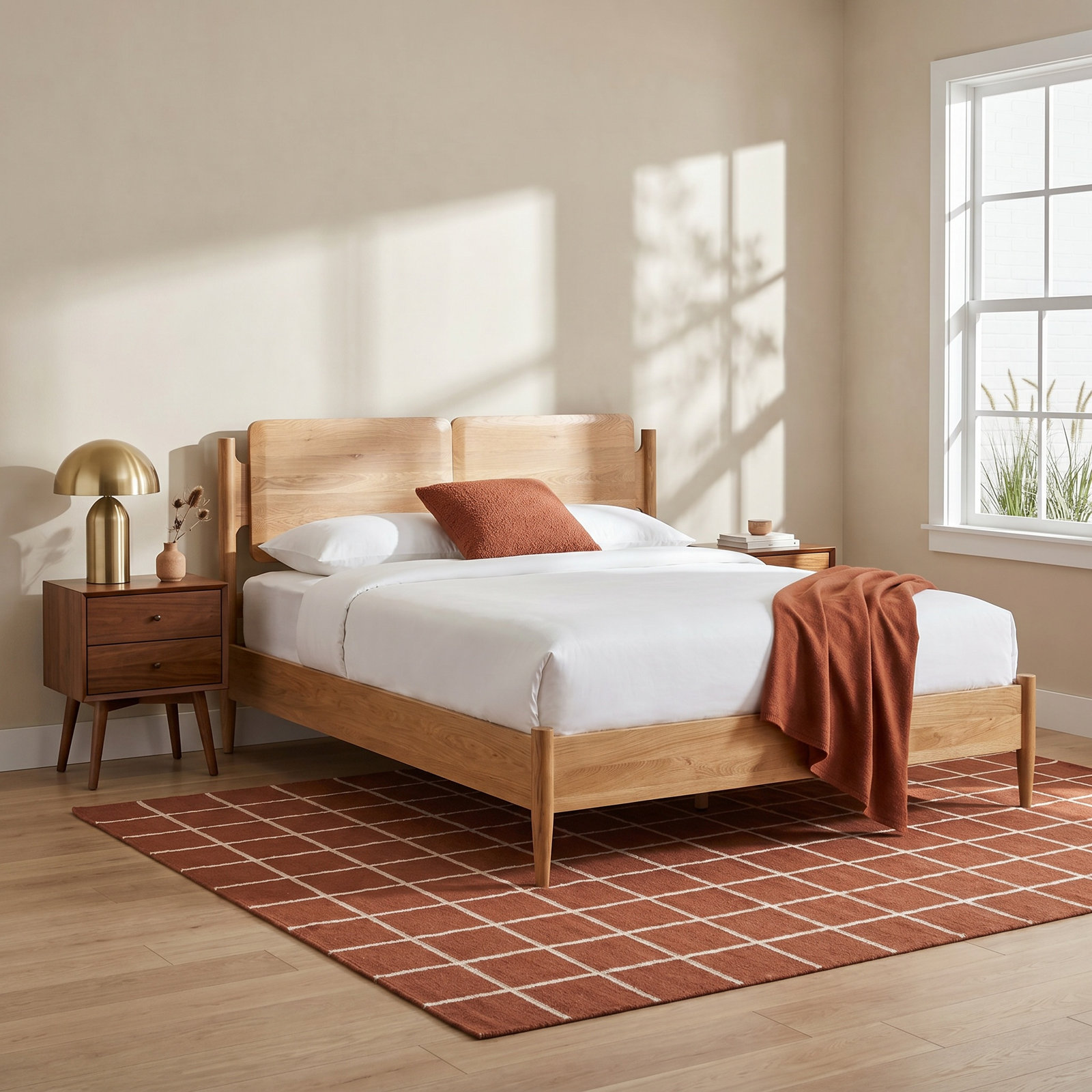Zendra Oak Bed