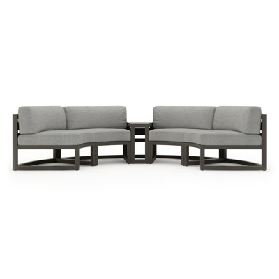 Bergeron Outdoor Curved Patio Sectional with Sunbrella Cushions -  Joss & Main, AEBE7DEB28FC4A2F9F3A2A2B46A4759C