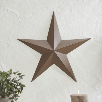 Festive Finds Metal Star Distressed Rust