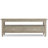 Warm Shaker 48"W Solid Wood Coffee Table with Two Storage Drawers and Open Shelf-1654427032