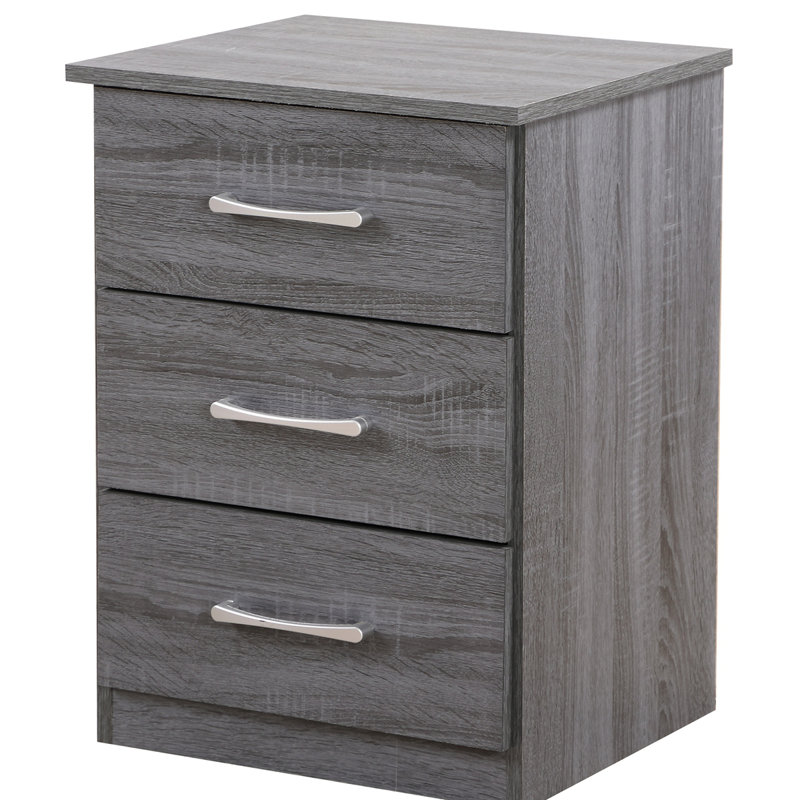 Chic Contemporary Nightstand, Gray