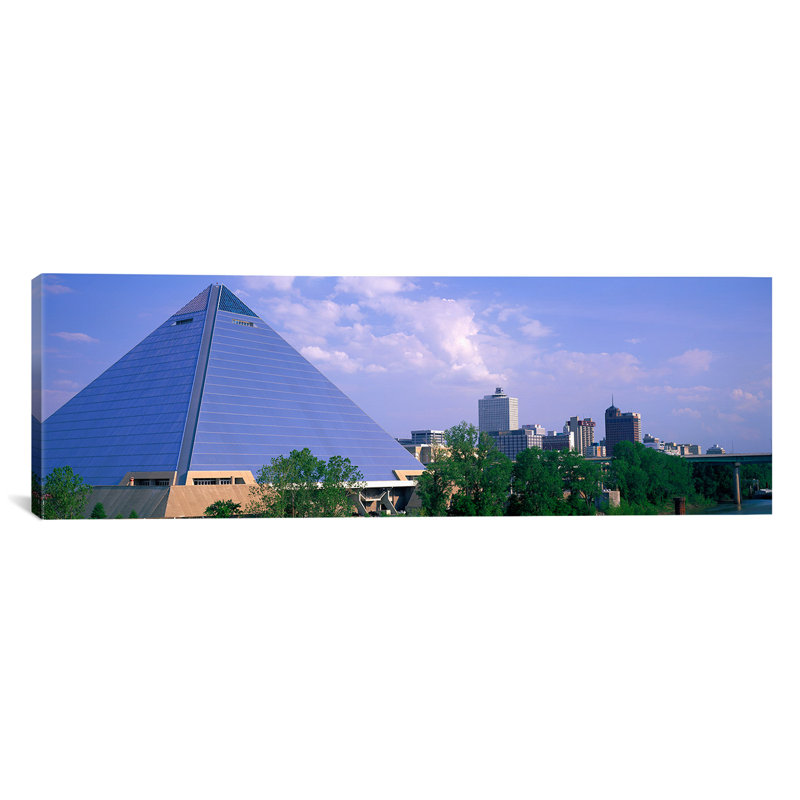 "The Pyramid Memphis" par Panoramic Images - Reproduction de photo panoramique sur toile tendue, H 12 po x l 36 po x P 1,5 po