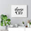 Choose Joy Cross White - Wrapped Canvas Print-1750054260