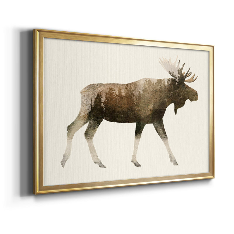 The Wilderness III - ensemble de 2 peintures encadrées, Or, H 42,5 po x l 61 po x P 1 po