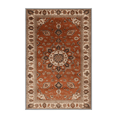 Machine Washable Persian Brown Area Rug