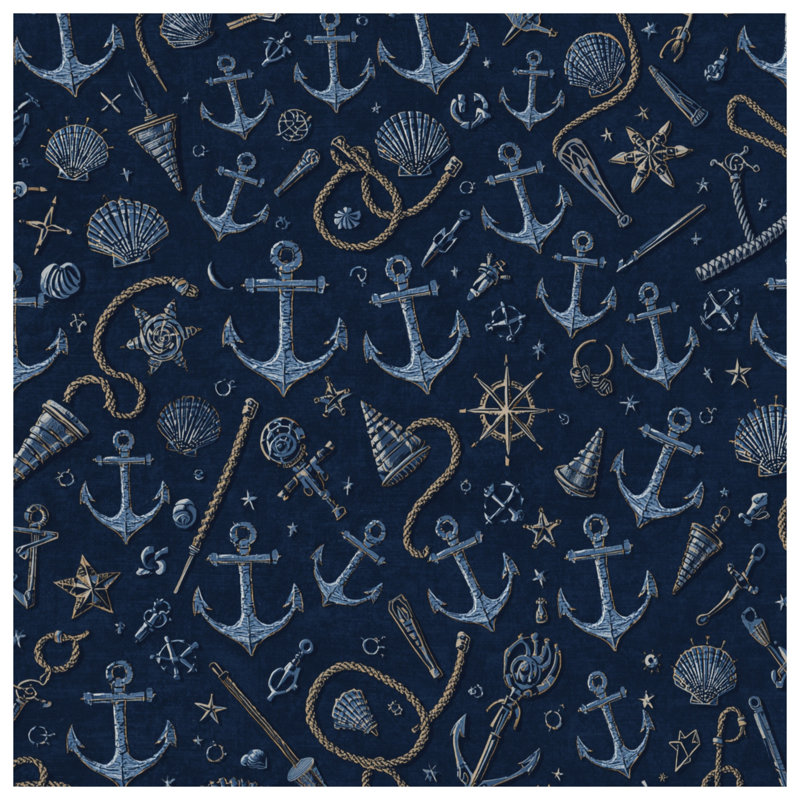 Rideaux de douche Nautical, L 70 po x H 72 po