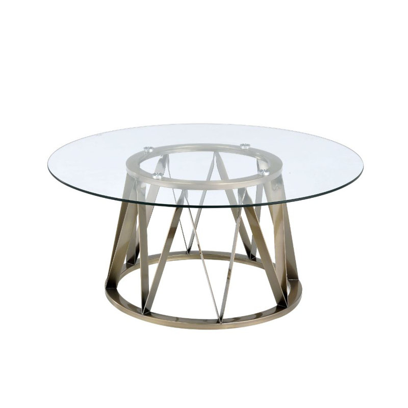 Aksayan Glass Top Coffee Table