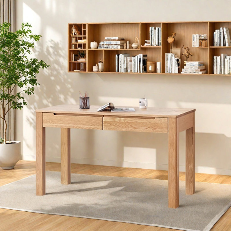 Bureau d'écriture simple et robuste en bois massif, H 29,52 po x l 47,24 po x P 23,62 po