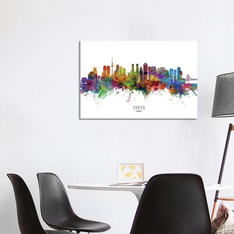 Tokyo Japan Skyline by Michael Tompsett - Wrapped Canvas Print, 101.6 cm H x 66.04 cm W x 1.91 cm D