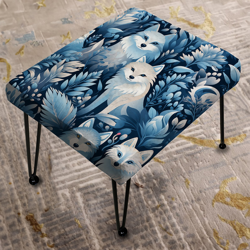 Mancino - Repose-pieds rectangulaire imprimé animal