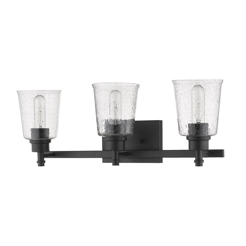 Masham 3 - Light Dimmable Vanity Light, Matte Black